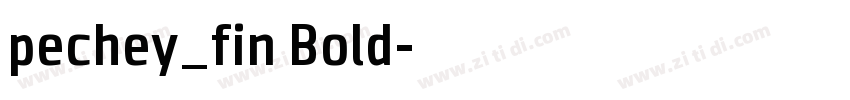 pechey_fin Bold字体转换